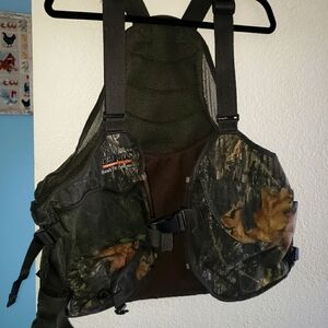 Primos Gobbler Green Camo Hunting Calls Vest Men’s Size M/L Oversized Camouflage